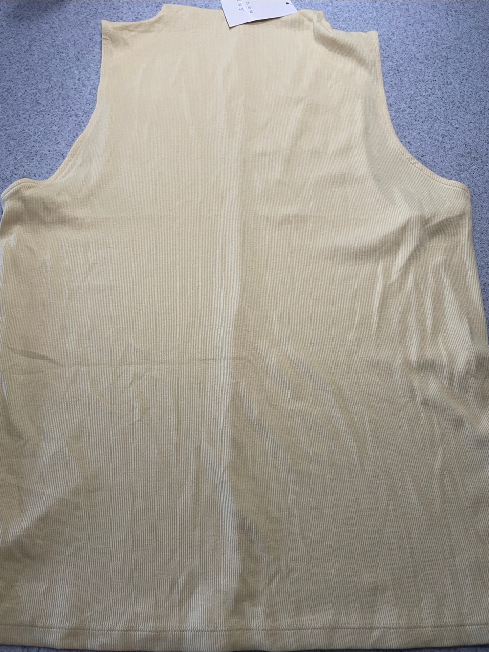 2 pcs XXL Bundle Sleeveless Ribbed Tank Top in Pale Yellow